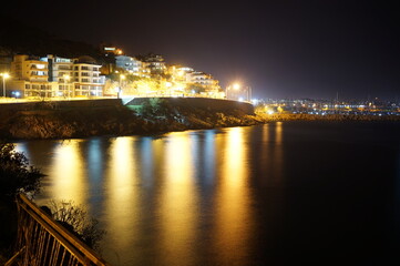 Obraz premium night view of the Finike Antalya