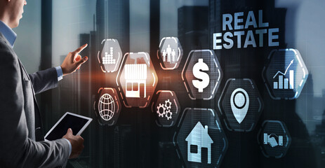 Real estate concept. Buying real estate for business or life