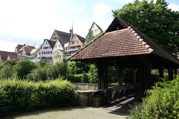 Fototapeta na wymiar Metterbruecke in Bietigheim-Bissingen