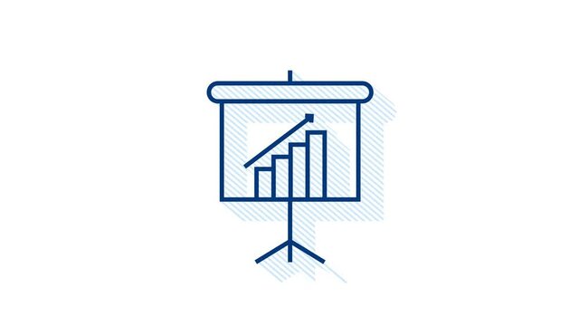 Office icon. Web icon set. Office, great design for any purposes. Motion graphics.