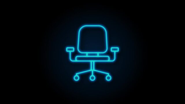 Office icon. Web icon set. Office, great design for any purposes. Motion graphics.