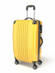 Yellow suitcase 3D