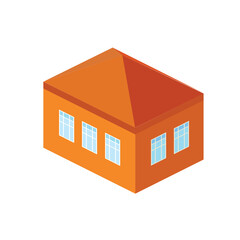 House. Isometric image. Vector image.