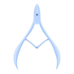 Nail manicure pliers icon. Cartoon of Nail manicure pliers vector icon for web design isolated on white background