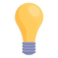 Idea bulb icon. Cartoon of Idea bulb vector icon for web design isolated on white background