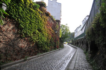 In the Montmartre streets
