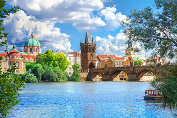 Obraz premium Charles Bridge, Prague, Czech Republic