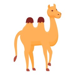 Africa camel icon. Cartoon of Africa camel vector icon for web design isolated on white background