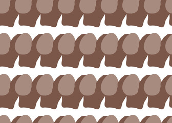 Vector texture background, seamless pattern. Hand drawn, brown, white colors.