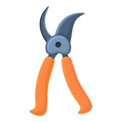 Secateurs tool icon. Cartoon of Secateurs tool vector icon for web design isolated on white background