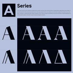 Letter A logo icon design vector element variations