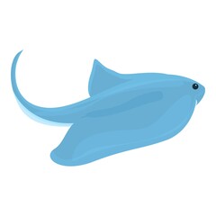 Stingray life icon. Cartoon of Stingray life vector icon for web design isolated on white background