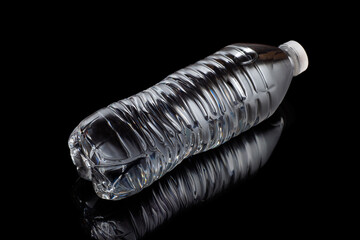 Clear bottled drinking water