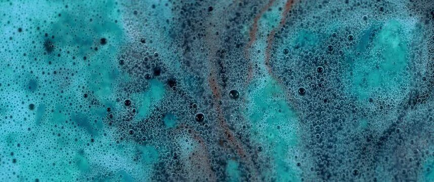 Macro Textures with Vibrant Neon Color Palette. Abstract Background Made with Oil Mixed with Dye, Ink, and Paint.