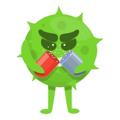 Health antibiotic resistance icon. Cartoon of Health antibiotic resistance vector icon for web design isolated on white background