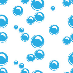Water. Splash, splash. Seamless pattern. Vector image.