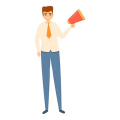 Man task schedule icon. Cartoon of Man task schedule vector icon for web design isolated on white background