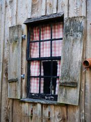 Old window on barn
