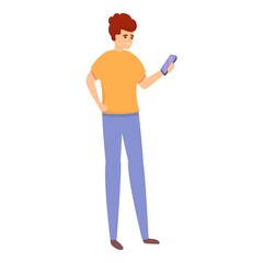 Smartphone task schedule icon. Cartoon of Smartphone task schedule vector icon for web design isolated on white background