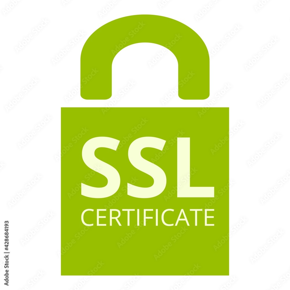 Poster solution ssl certificate icon. cartoon of solution ssl certificate vector icon for web design isolat