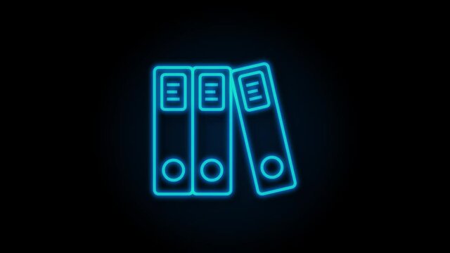 Office icon. Web icon set. Office, great design for any purposes. Motion graphics.