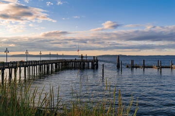 Obraz premium pier at sunset