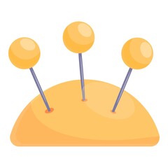 Needle pillow icon. Cartoon of Needle pillow vector icon for web design isolated on white background