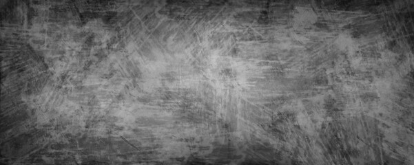 Black background with white grunge texture in old vintage dirty industrial design, grungy metal industrial material