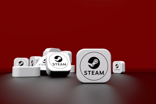 steam, social network background design