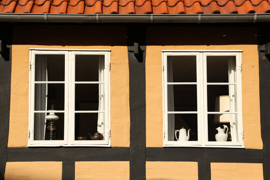old window in the building