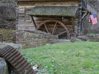 Obraz premium old mill on farm
