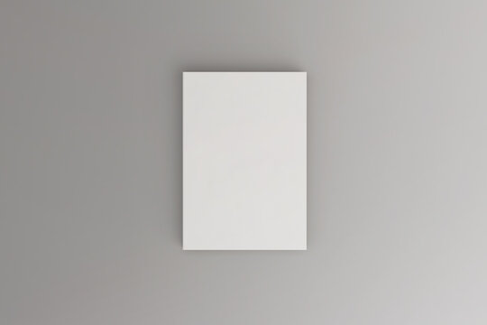 3D Render Top views of softcover book mockup