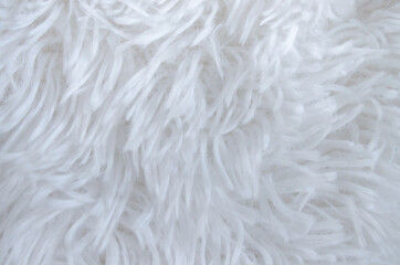 Shaggy fur rug texture.