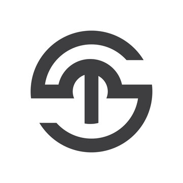 Initial ts letter logo vector template design. Linked letter st logo design.