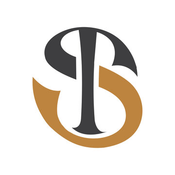 Initial ts letter logo vector template design. Linked letter st logo design.