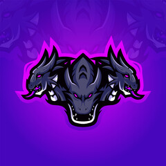 Hydra Dragon Mascot Logo for esport and team