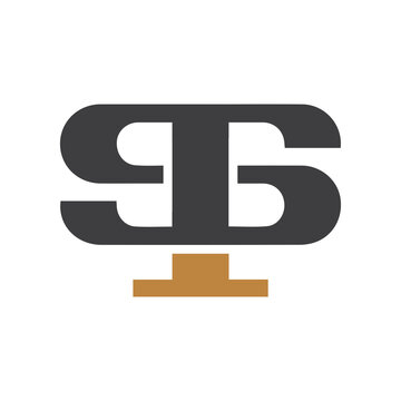 Initial ts letter logo vector template design. Linked letter st logo design. Simple ts vector template.