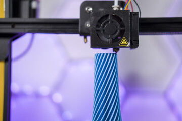 3d printing of blue glass ornament