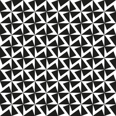 Seamless geometric abstract windmill cross pattern