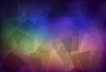 Light Multicolor vector pattern with random polygonals.