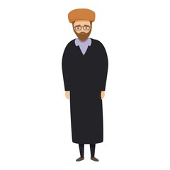 Islamic priest icon. Cartoon of Islamic priest vector icon for web design isolated on white background