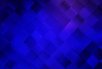 Dark BLUE vector template with rhombus.