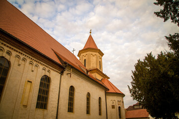 Fototapeta na wymiar Church and tower in Brasov Romania 