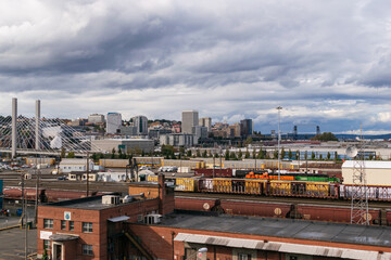 train yard from tacoma dome