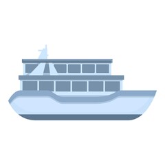 Small ferry icon. Cartoon of Small ferry vector icon for web design isolated on white background