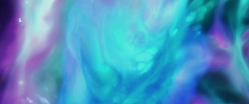 Macro Textures with Vibrant Neon Color Palette. Abstract Background Made with Oil Mixed with Dye, Ink, and Paint.