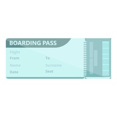 Tour boarding pass icon. Cartoon of Tour boarding pass vector icon for web design isolated on white background