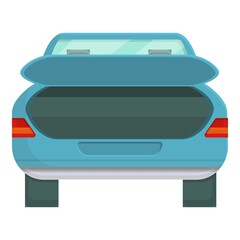 Empty trunk car icon. Cartoon of Empty trunk car vector icon for web design isolated on white background