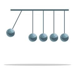 Perpetual motion newton balls icon. Cartoon of Perpetual motion newton balls vector icon for web design isolated on white background
