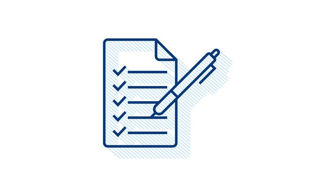 Office icon. Web icon set. Office, great design for any purposes. Motion graphics.